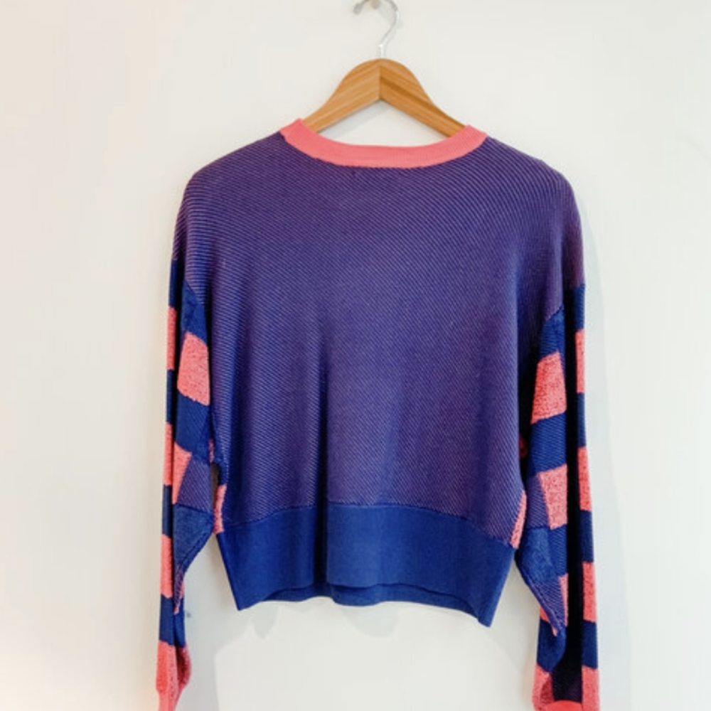 NWT Rag and Bone Ridley Gingham Pullover Sweater - Picture 7 of 13